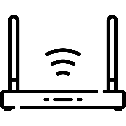 Links de internet dedicado, utilizando tecnologias de fibra ótica, cabo ou wireless (rede sem fio)